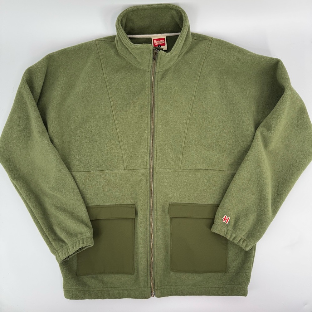 HOMAGE Sage Green Fleece Jacket